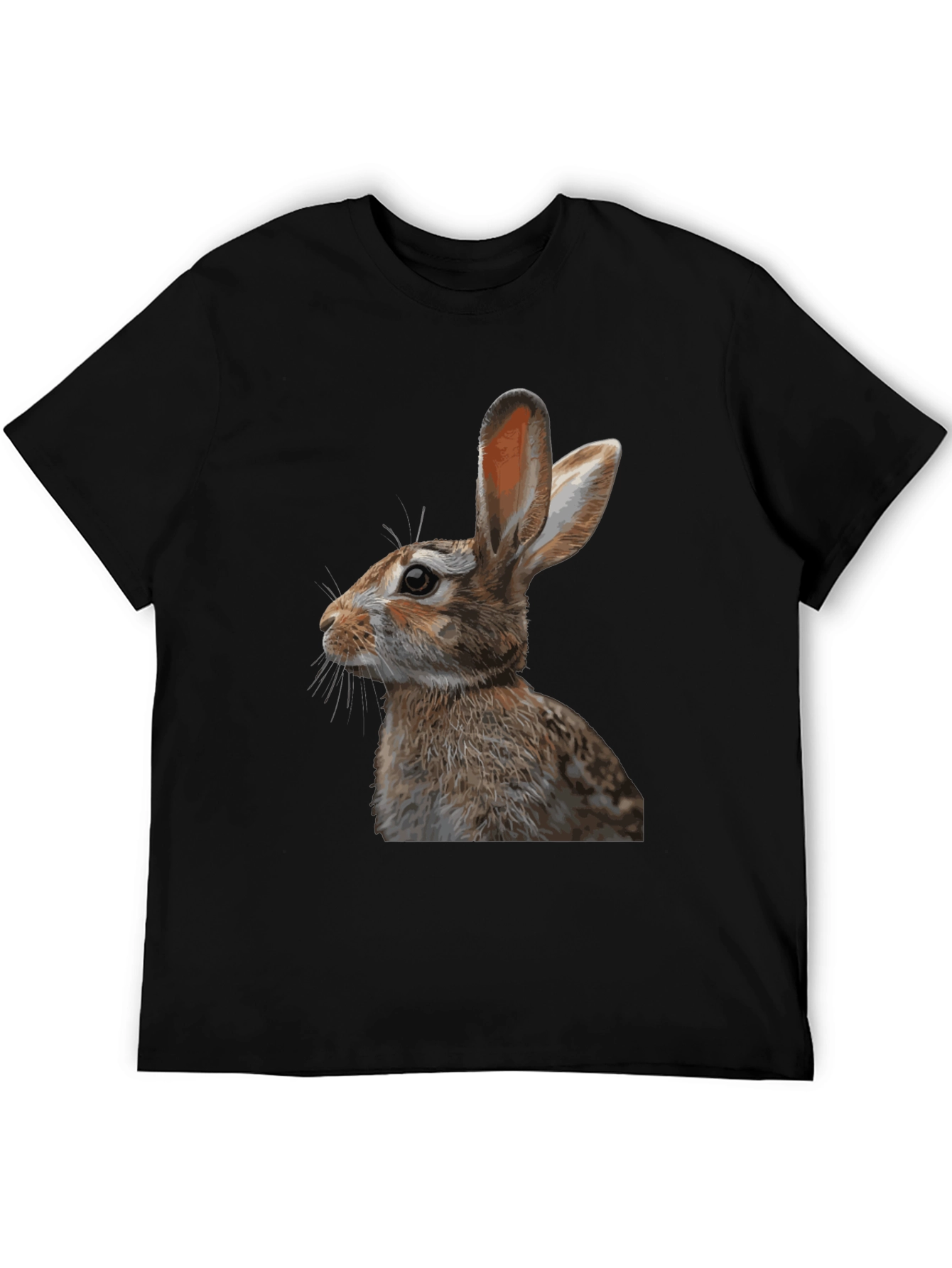 Black Rabbit Graphic Tee - Stylish Black T-Shirt view 5