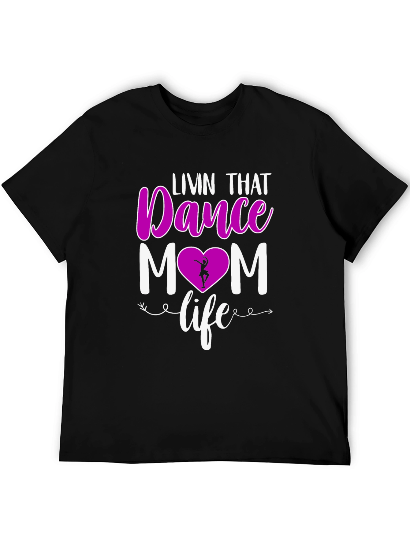 Black Dance Mom T-Shirt - Livin' That Life! view 5