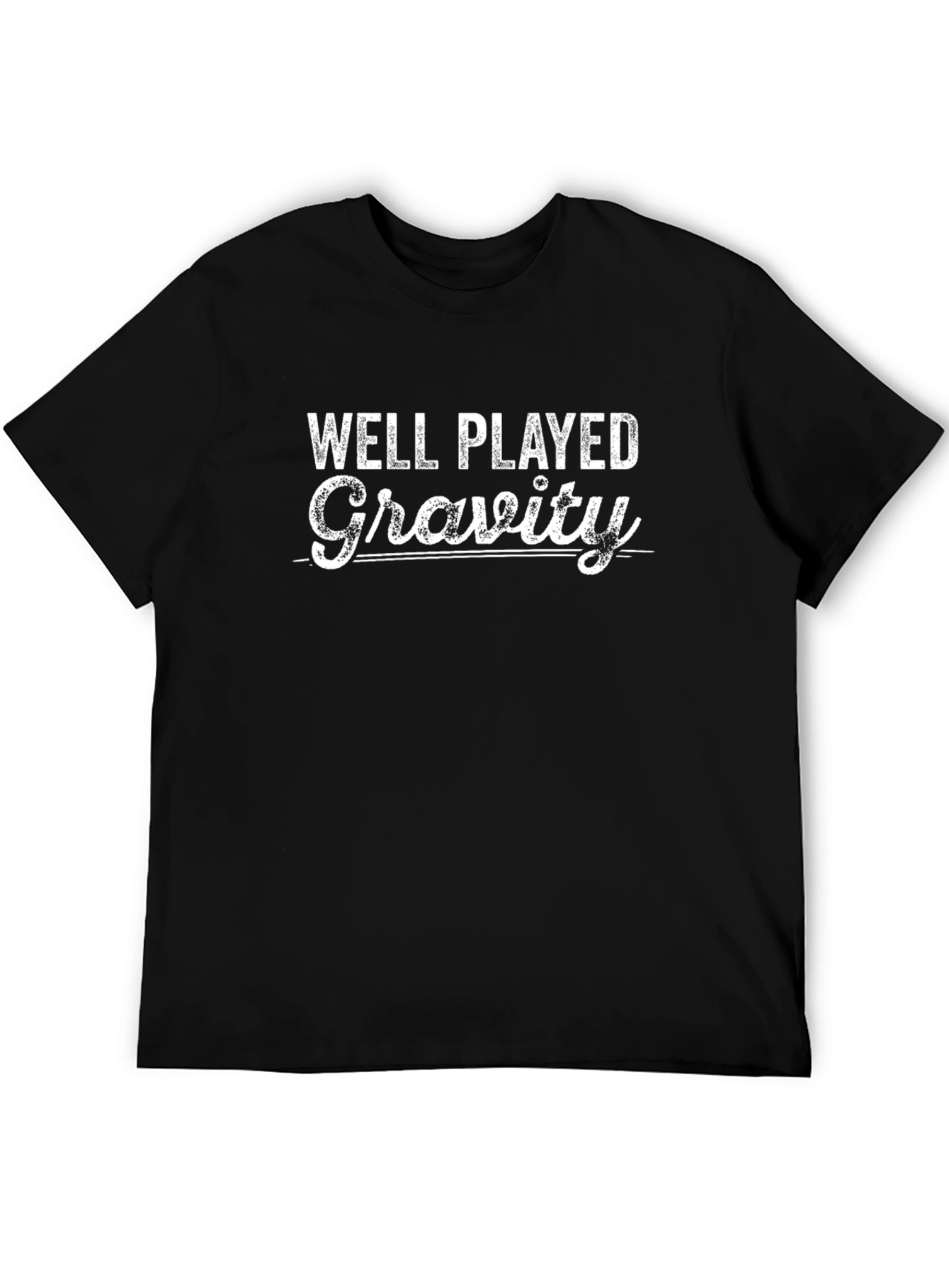 Black Well Played Gravity Graphic T-Shirt - Men's Black Tee view 5