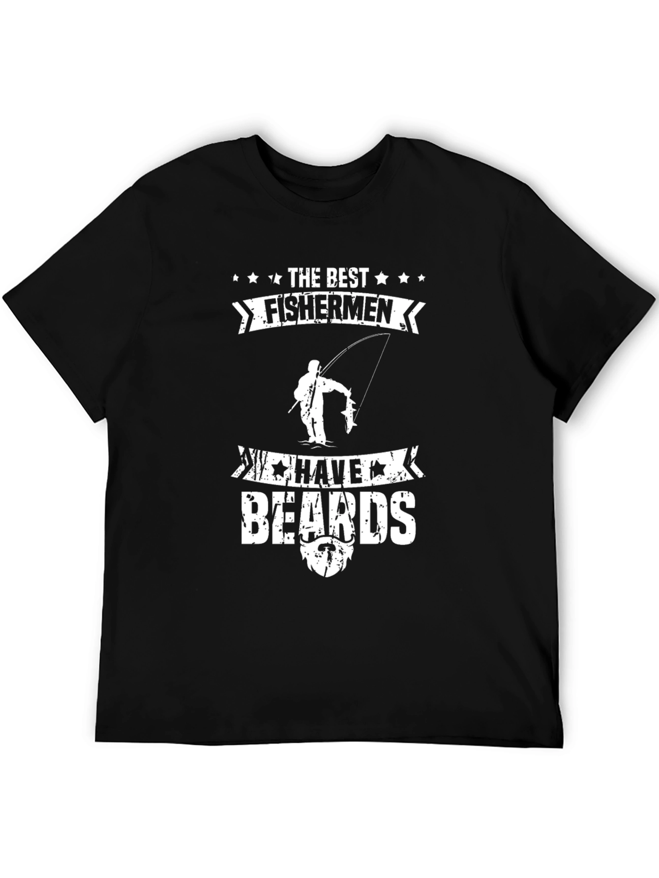 Black Fishermen With Beards Graphic Tee view 5