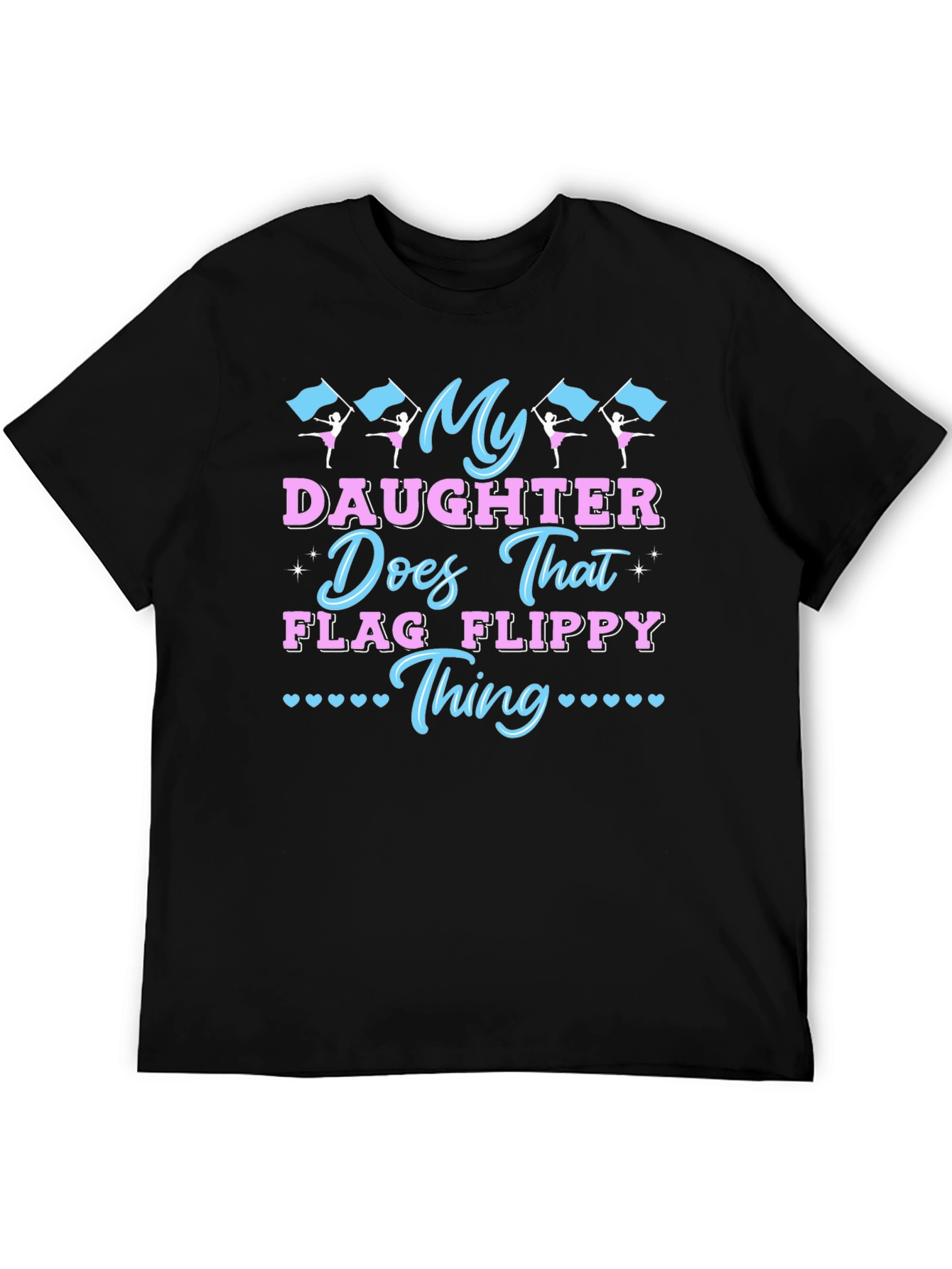 Black My Daughter Does That Flag Flippy Thing T-Shirt view 5