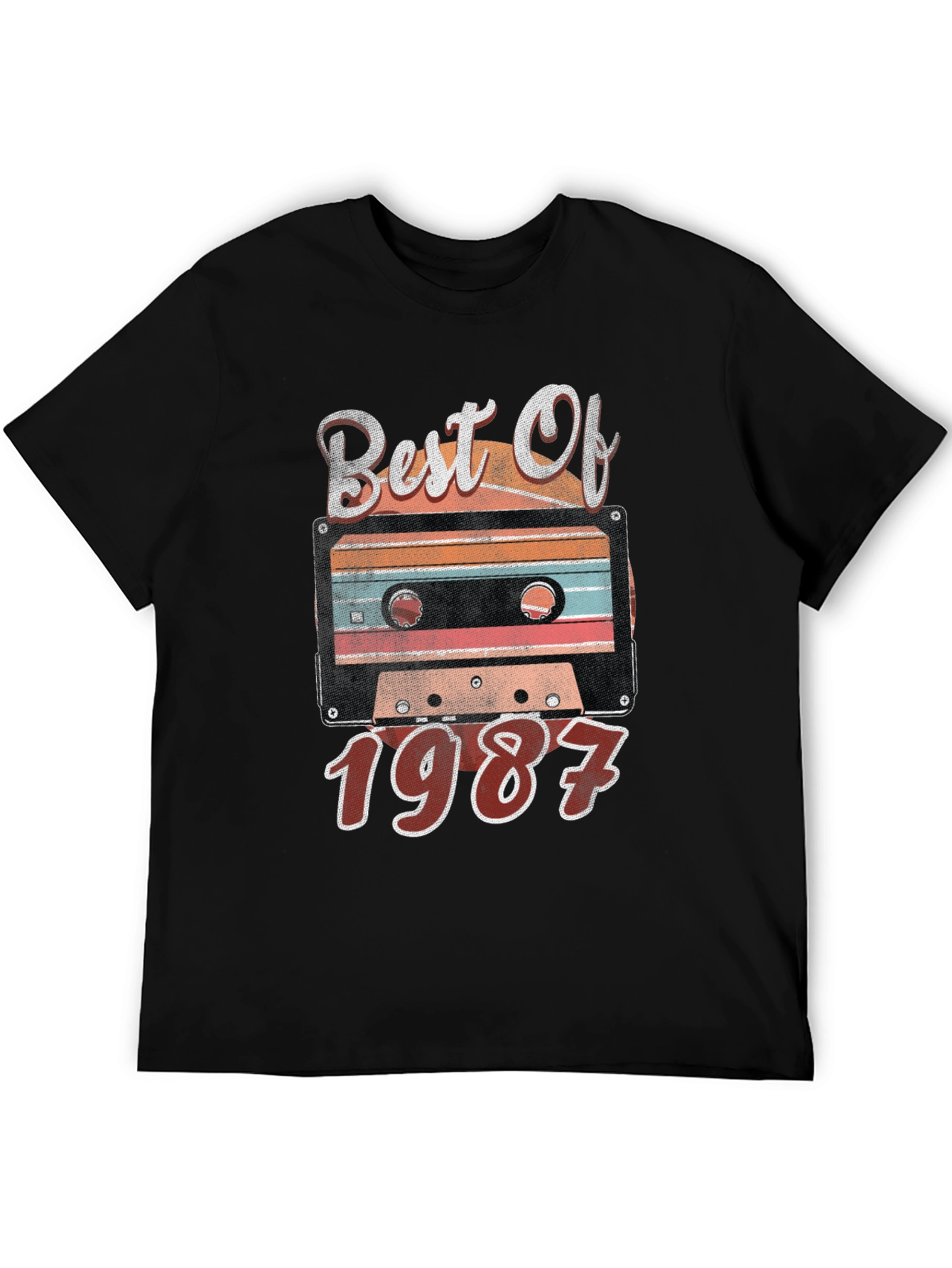 Black Best of 1987 Cassette Tape Graphic Tee view 5