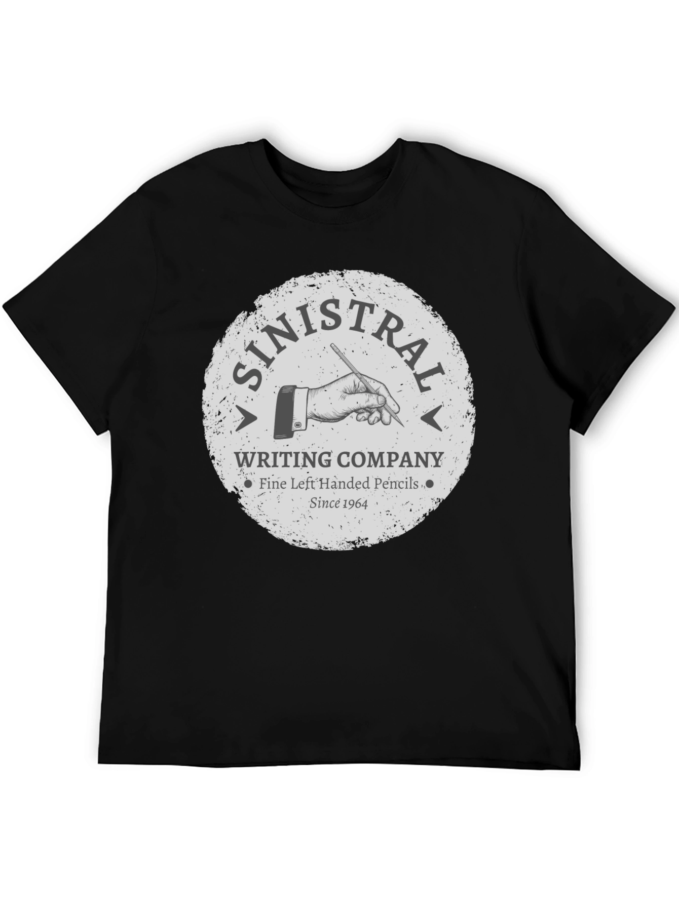 Black Sinistral Writing Company T-Shirt view 5