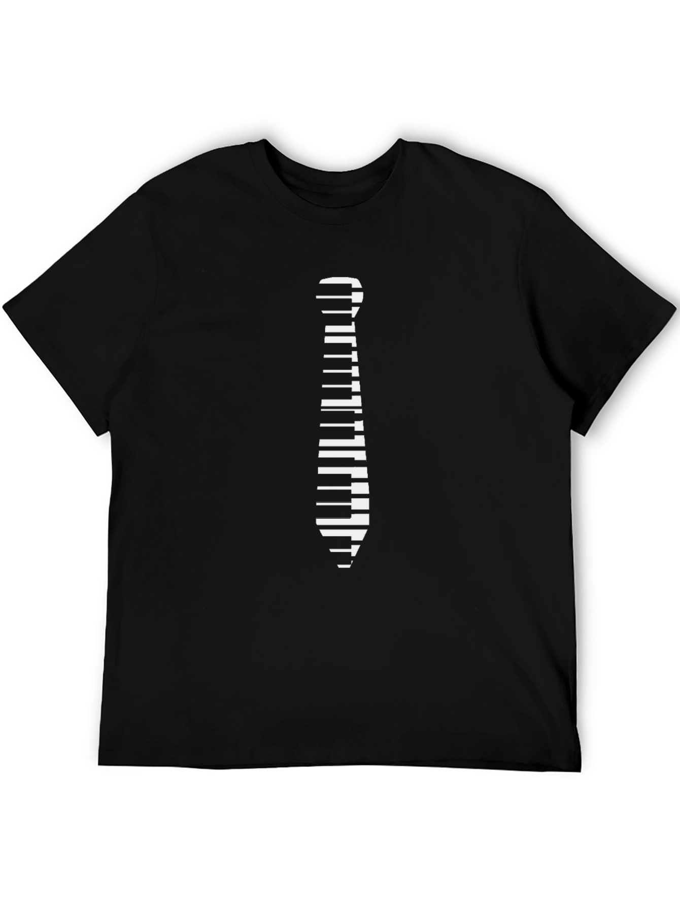 Black Piano Tie T-Shirt - Music Lover Tee view 5