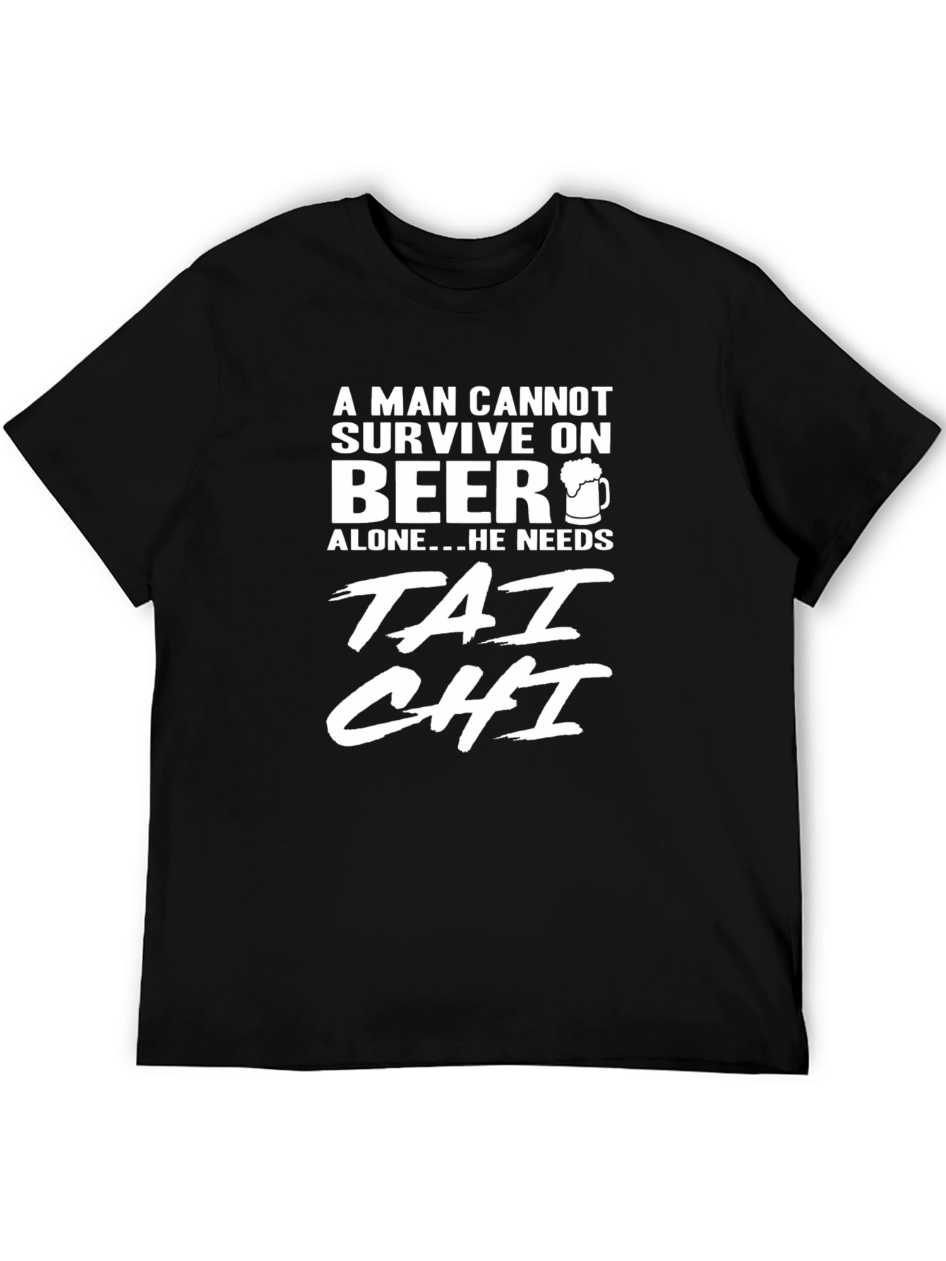 Black Beer and Tai Chi T-Shirt view 5