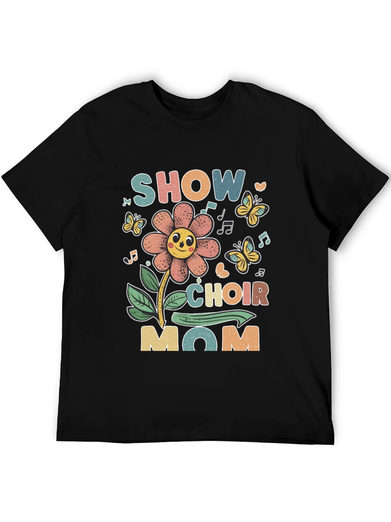 Black Show Choir Mom Graphic T-Shirt view 5