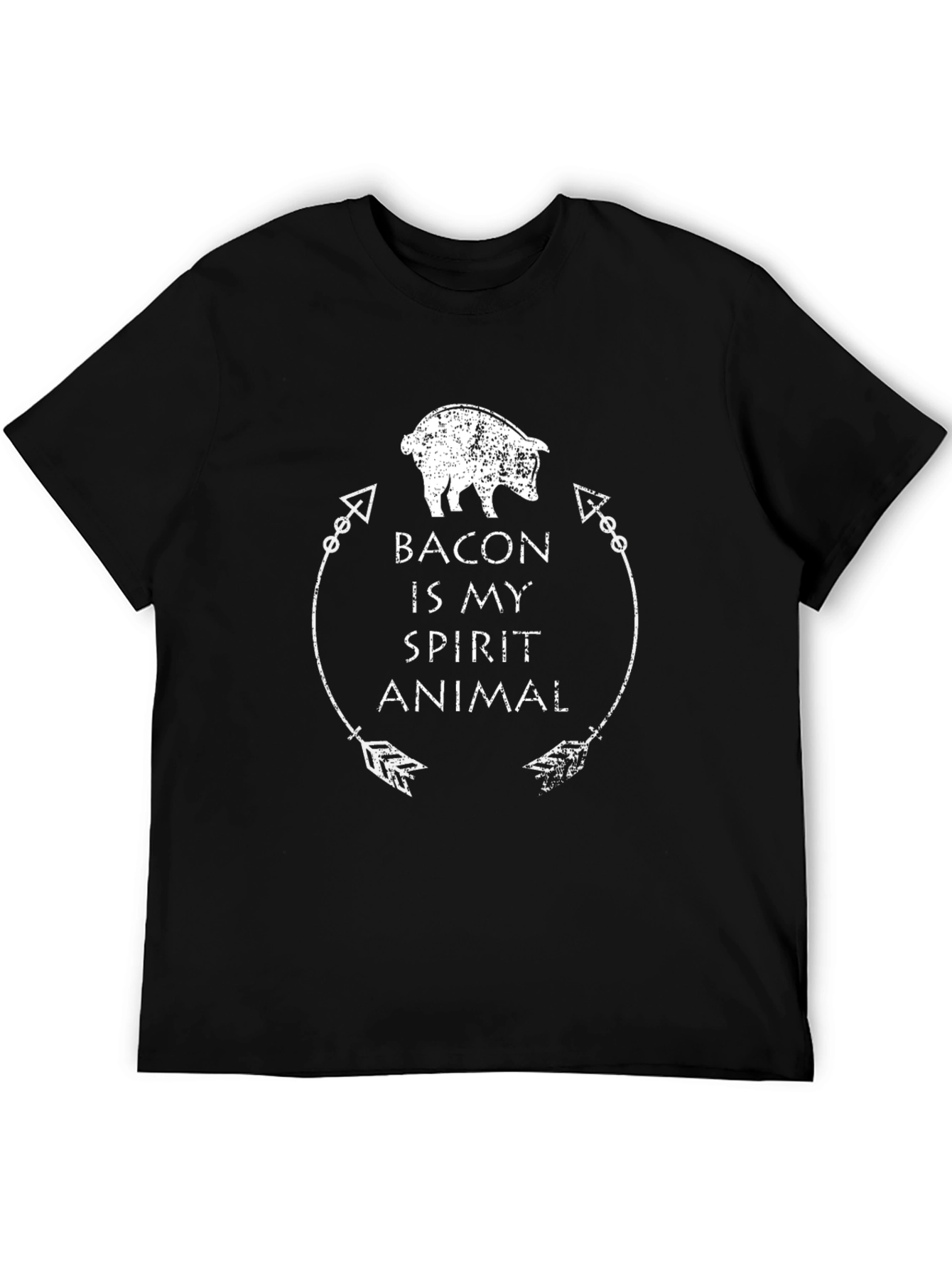 Black Bacon Spirit Animal Graphic Tee view 5
