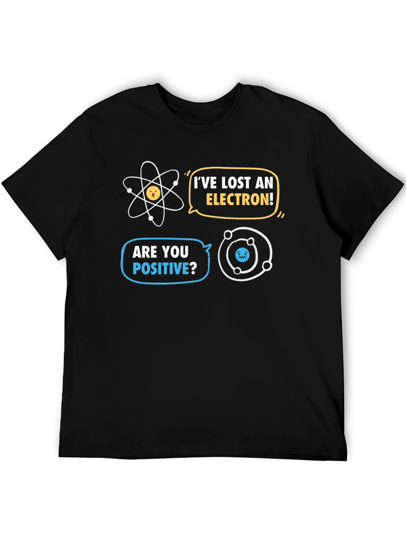 Black Funny Chemistry T-Shirt - I've Lost An Electron view 5