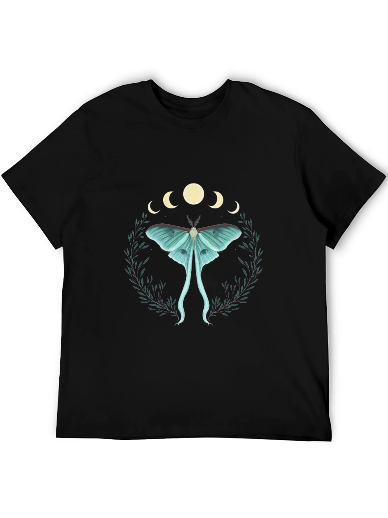 Black Lunar Moth Graphic Tee - Unisex view 5