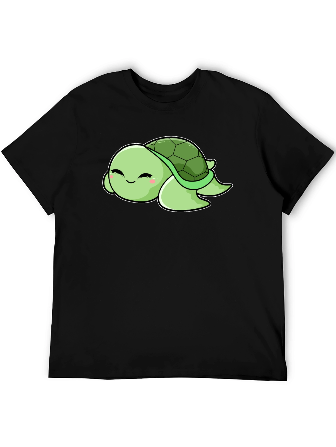 Black Cute Turtle Graphic Tee - Soft & Stylish view 5