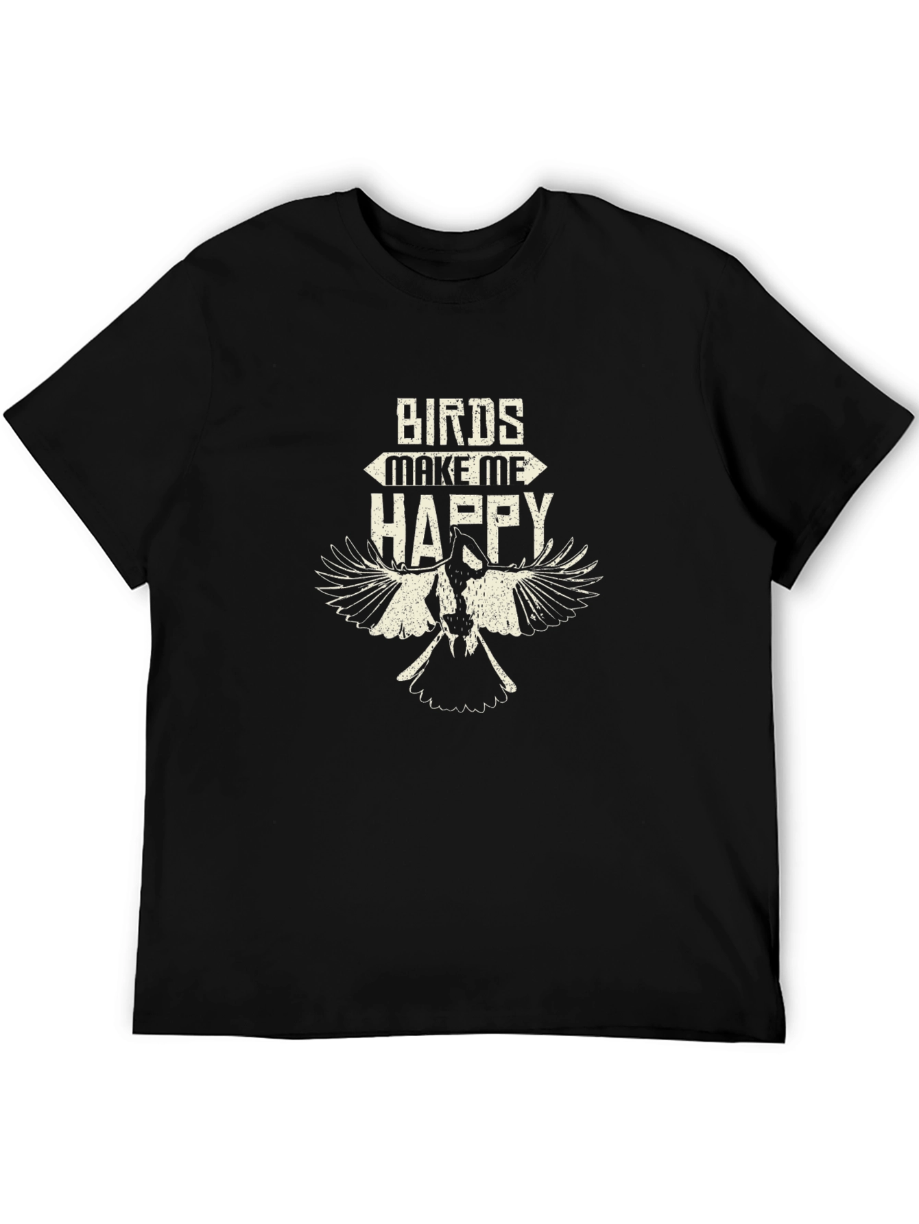 Black Birds Make Me Happy Graphic Tee view 5