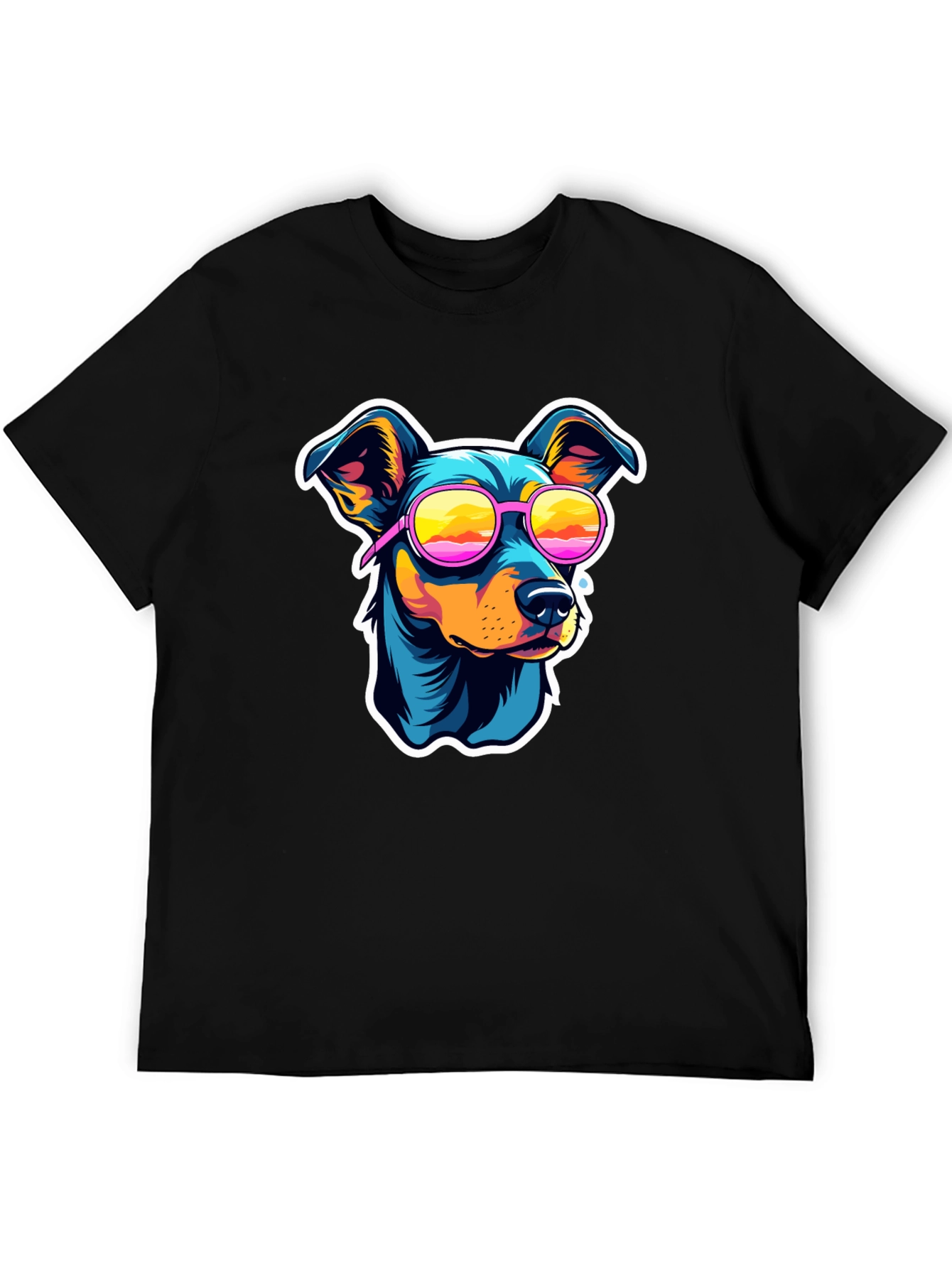 Black Cool Dog T-Shirt view 5