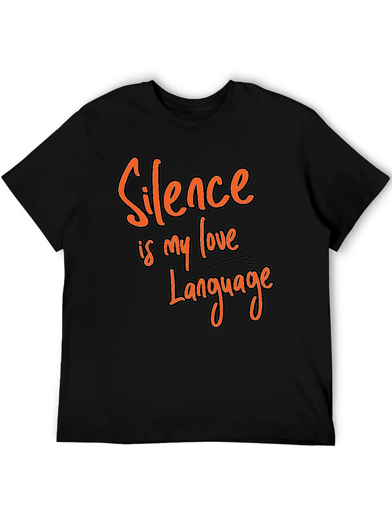 Black Silence is My Love Language Graphic Tee view 5