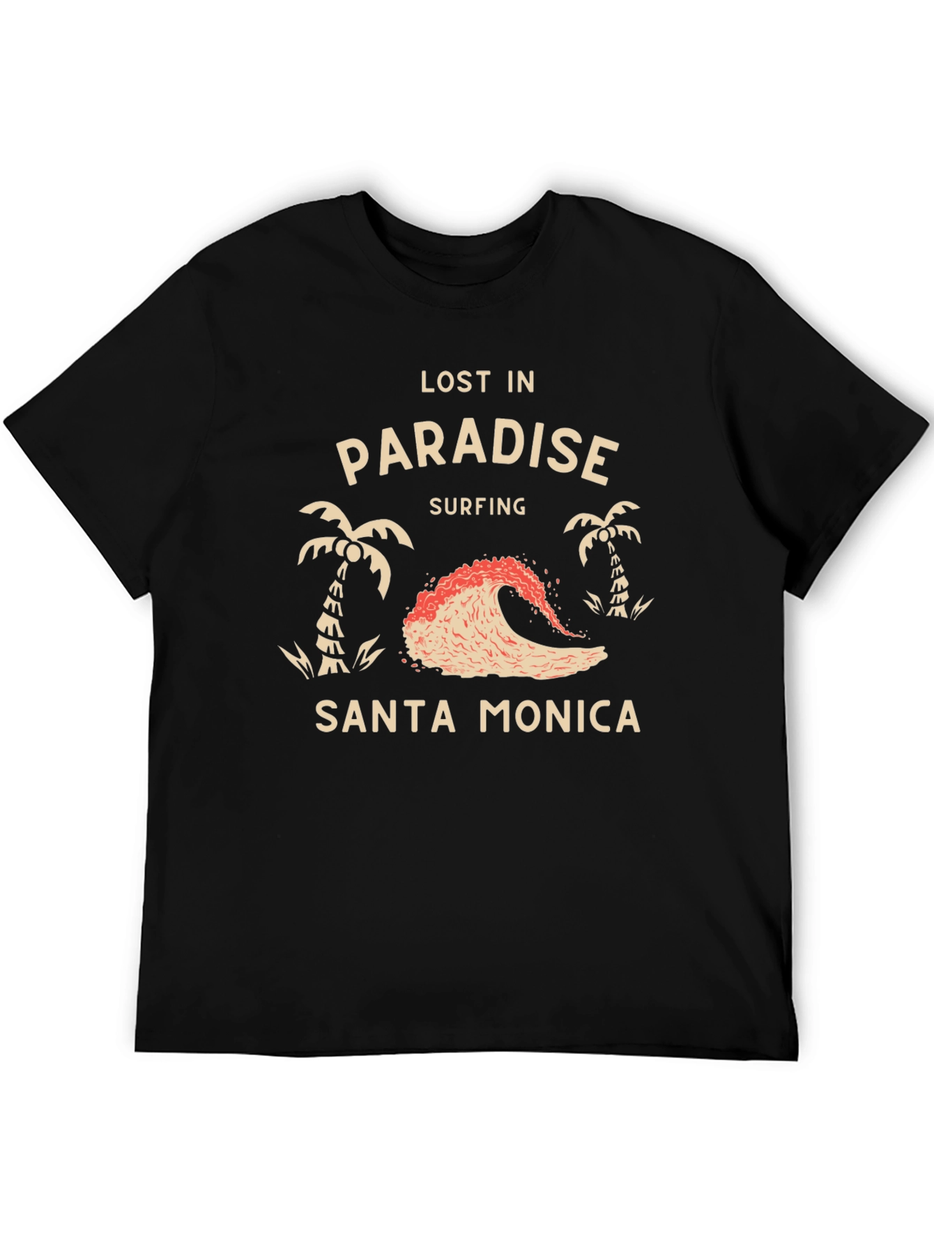 Black Lost in Paradise Santa Monica T-Shirt view 5