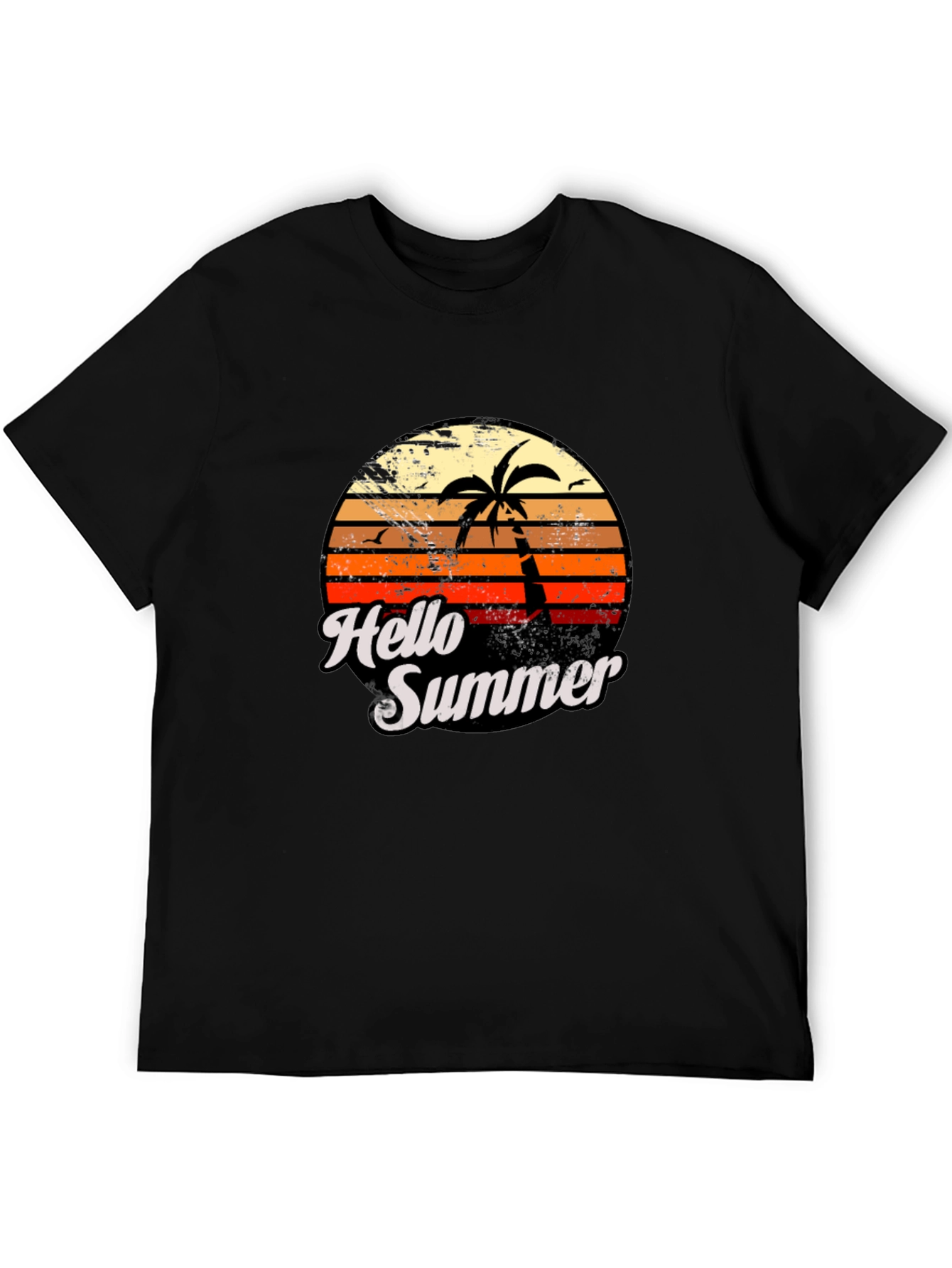 Black Hello Summer Graphic Tee view 5