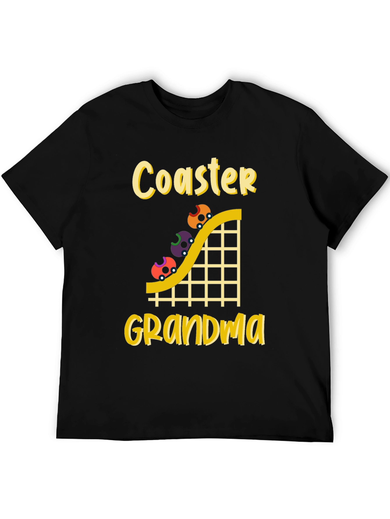 Black Coaster Grandma Black T-Shirt view 5