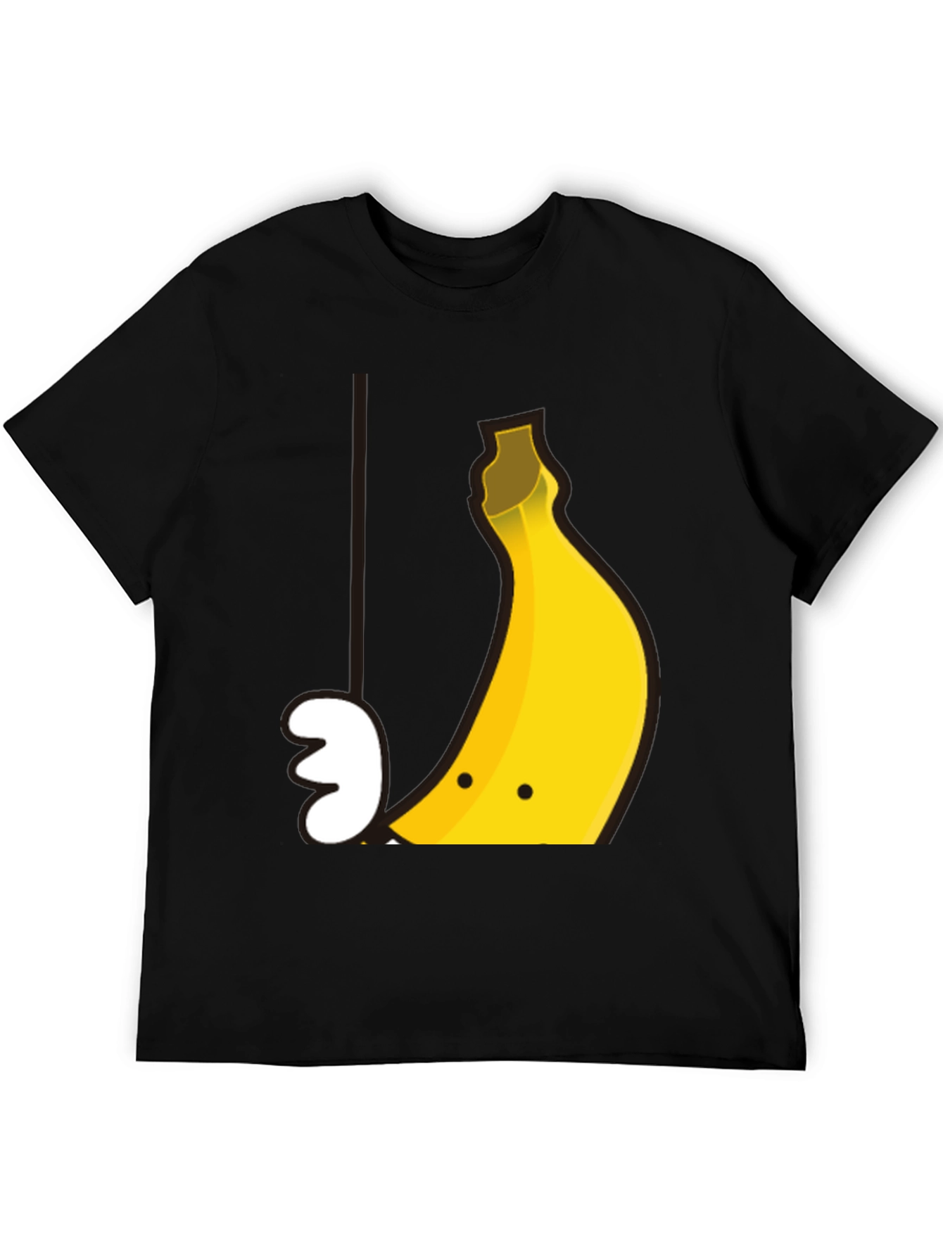Black Banana Smile Graphic Tee - Soft Cotton Casual T-Shirt view 5