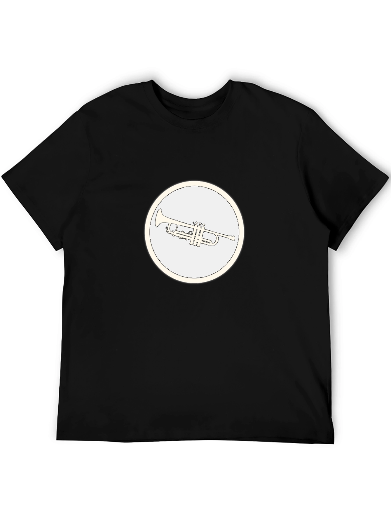 Black Trumpet Graphic Tee - Cool Musical Shirt view 5