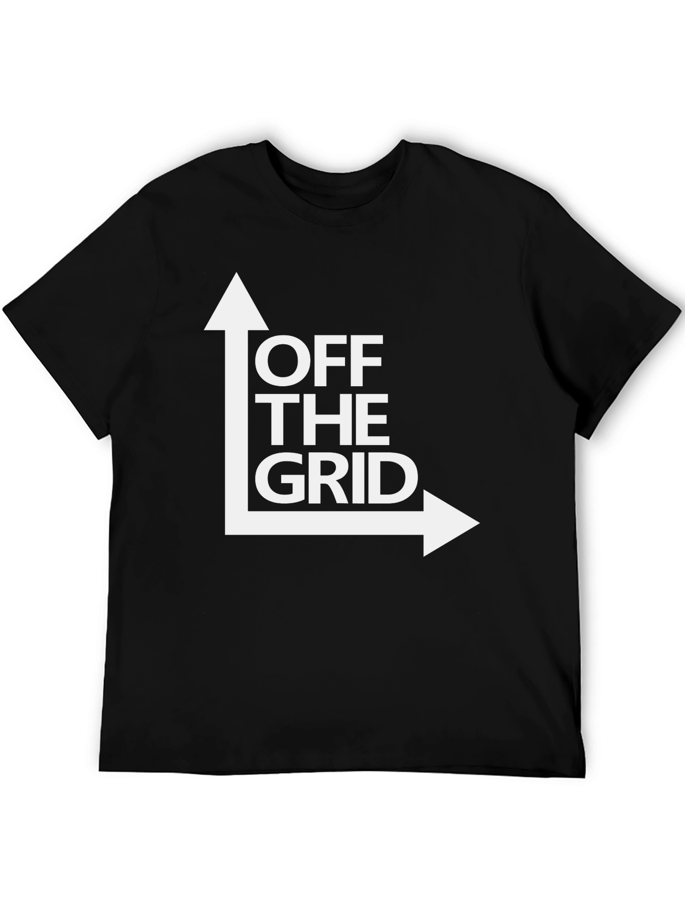 Black Off the Grid Graphic Tee - Black Cotton Shirt view 5