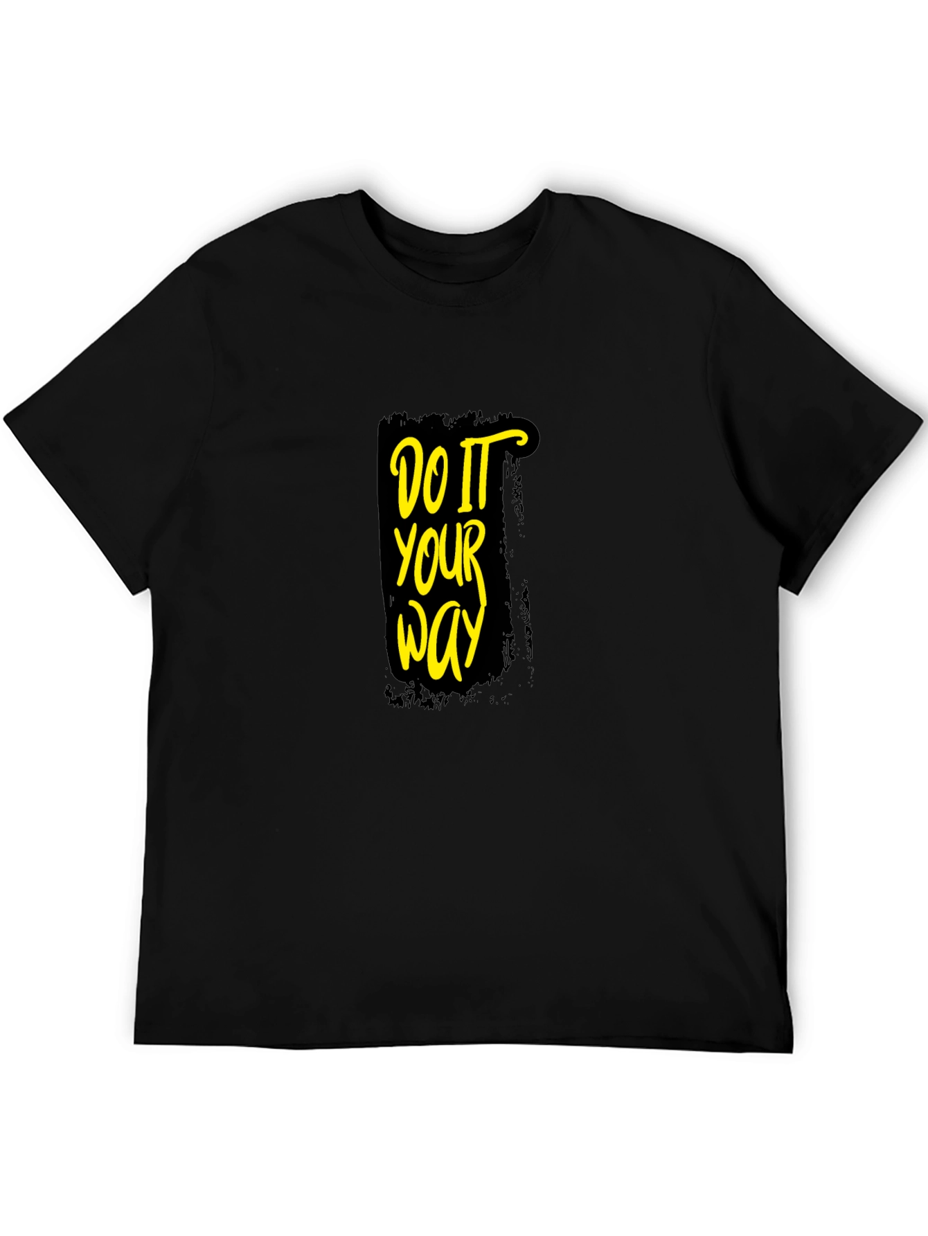 Black Black T-Shirt - Do It Your Way Graphic Tee view 5