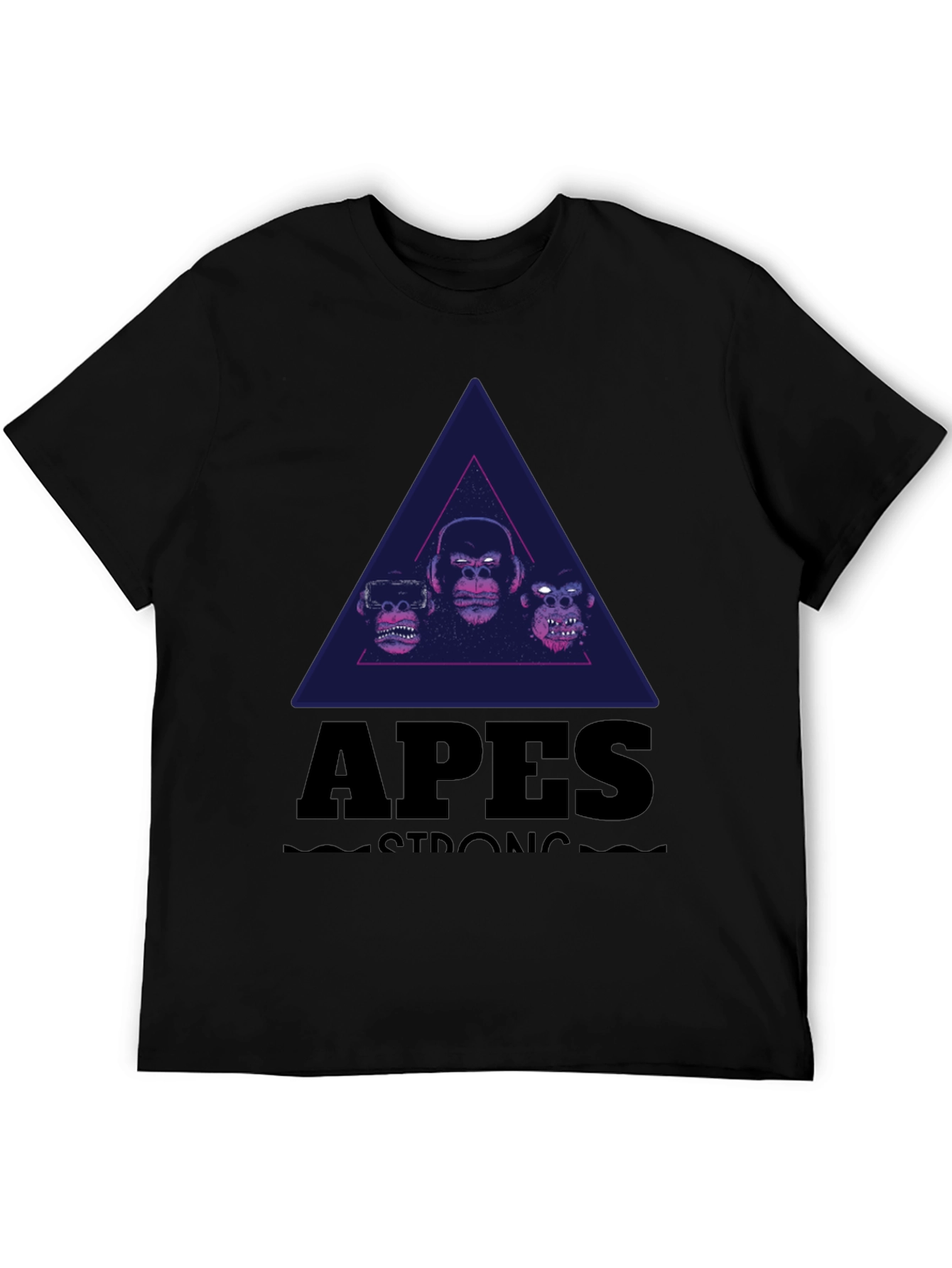 Black Apes Strong Graphic Tee - Black view 5