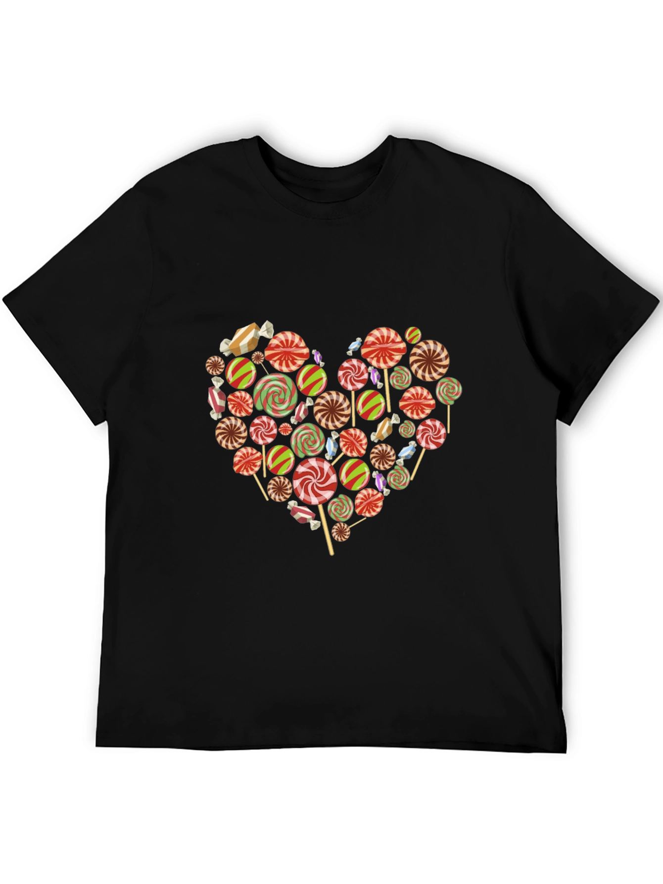 Black Candy Heart Graphic Tee - Sweet Love view 5