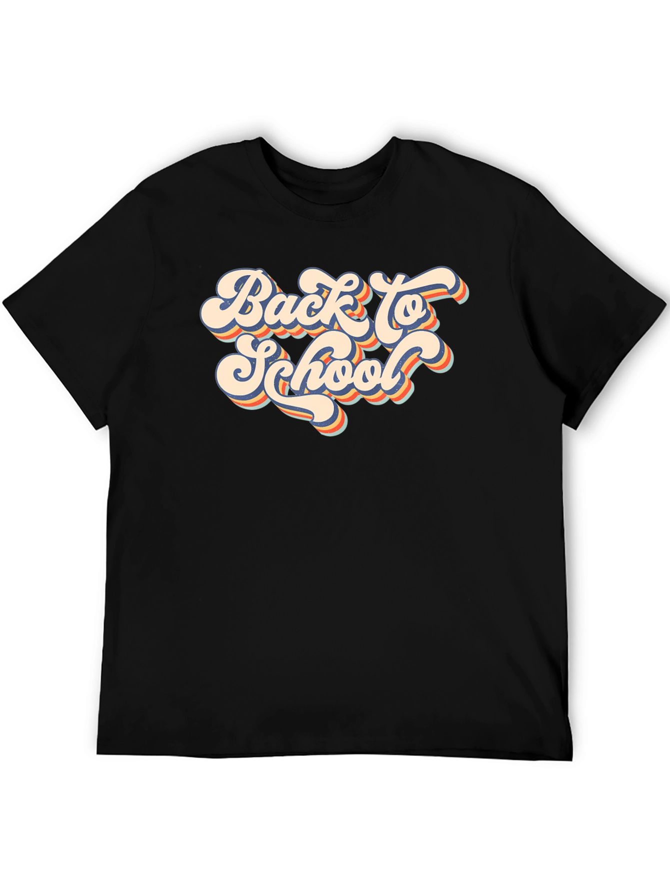 Retro Back to School Black T-Shirt - 5