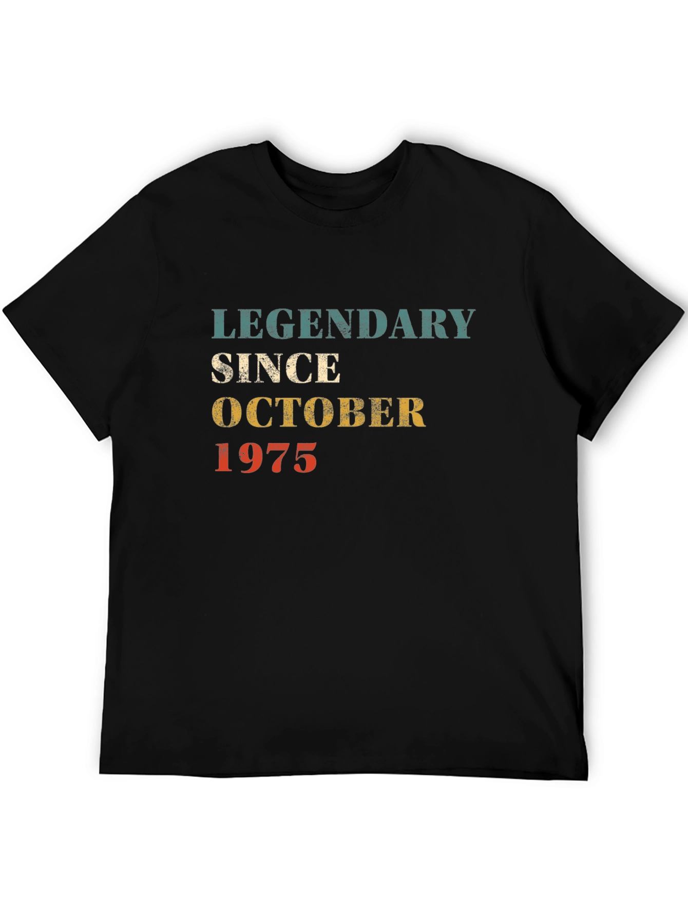 Black Legendary Since October 1975 Black T-Shirt view 5