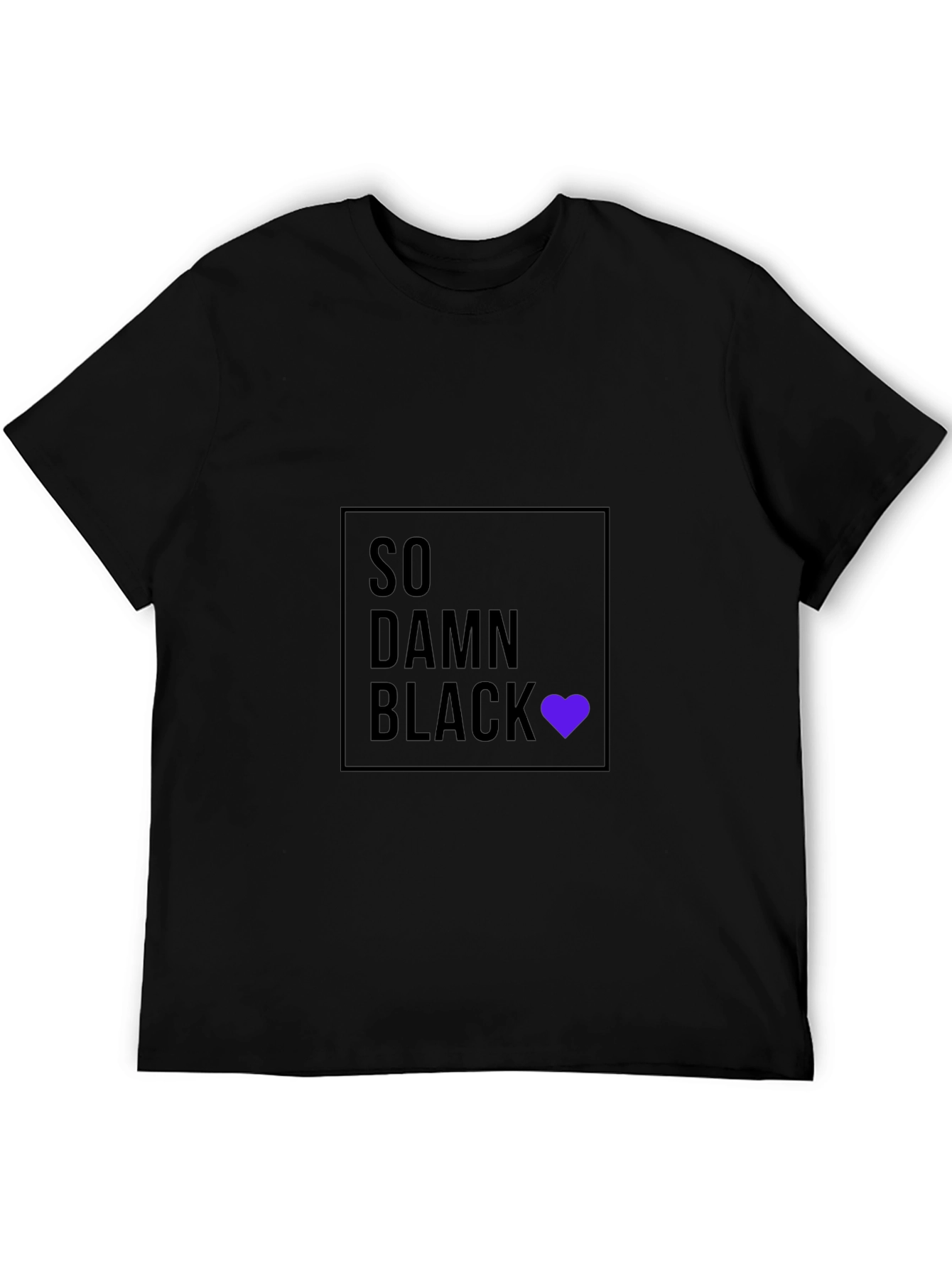 Black So Damn Black Graphic Tee view 5