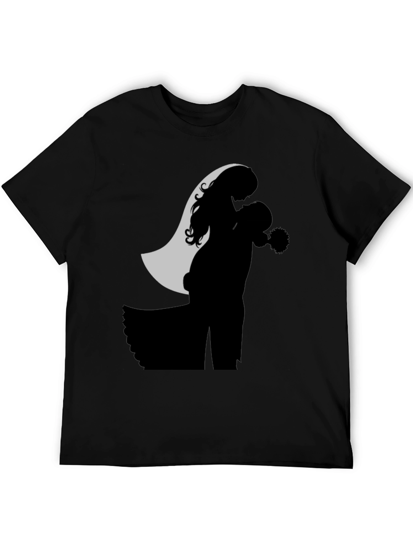 Black Bridal Silhouette Graphic Tee view 5