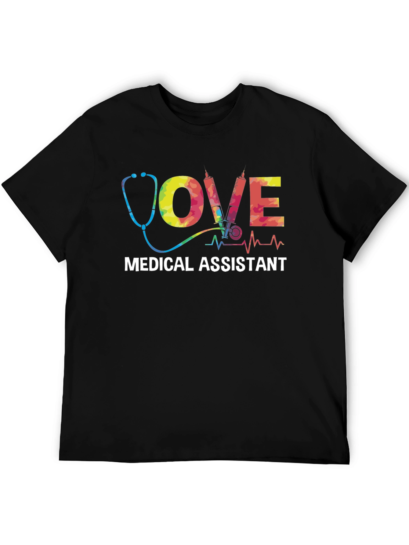 Black Medical Assistant Love T-Shirt view 5