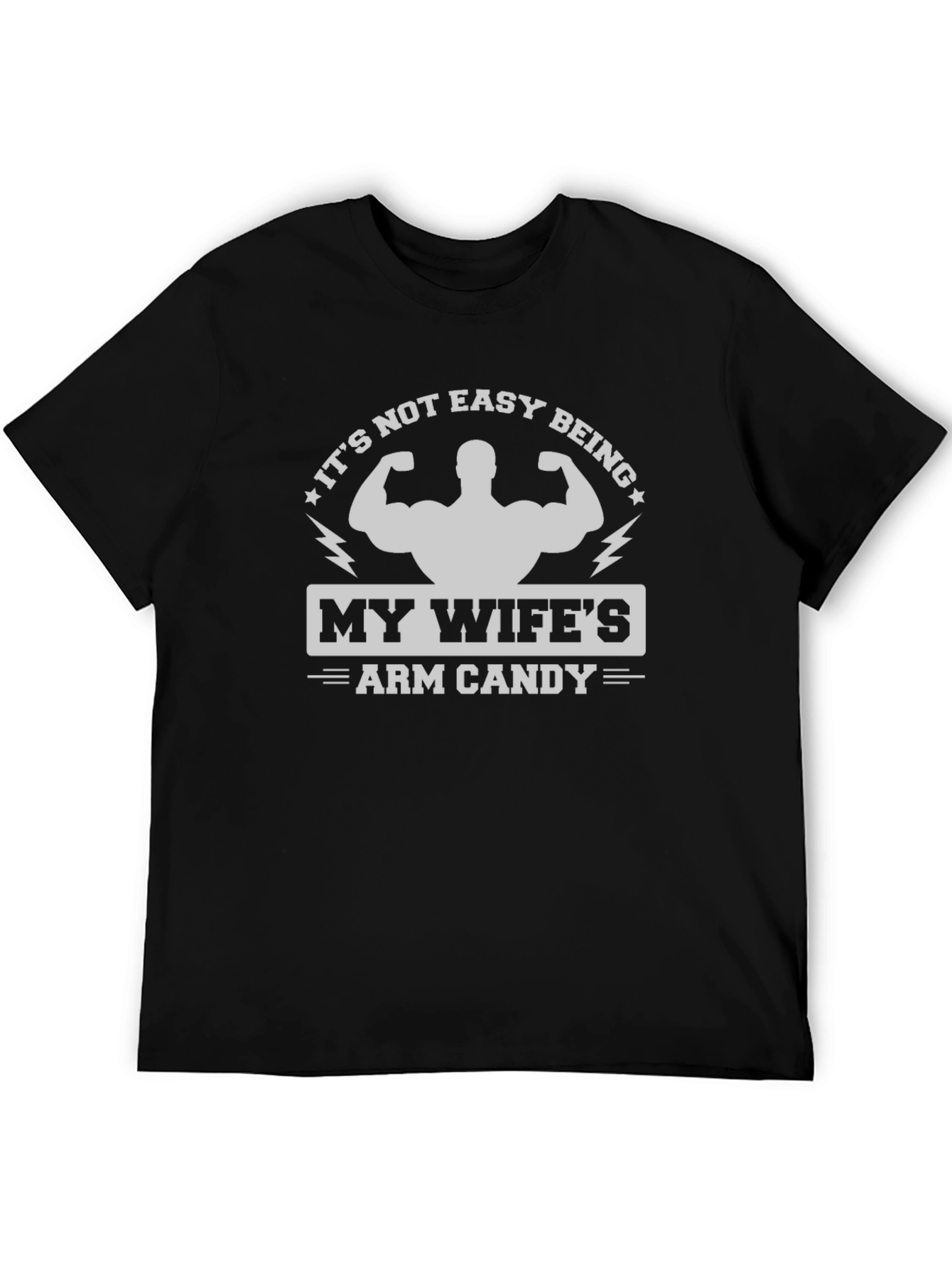 Black My Wife's Arm Candy Graphic Tee view 5