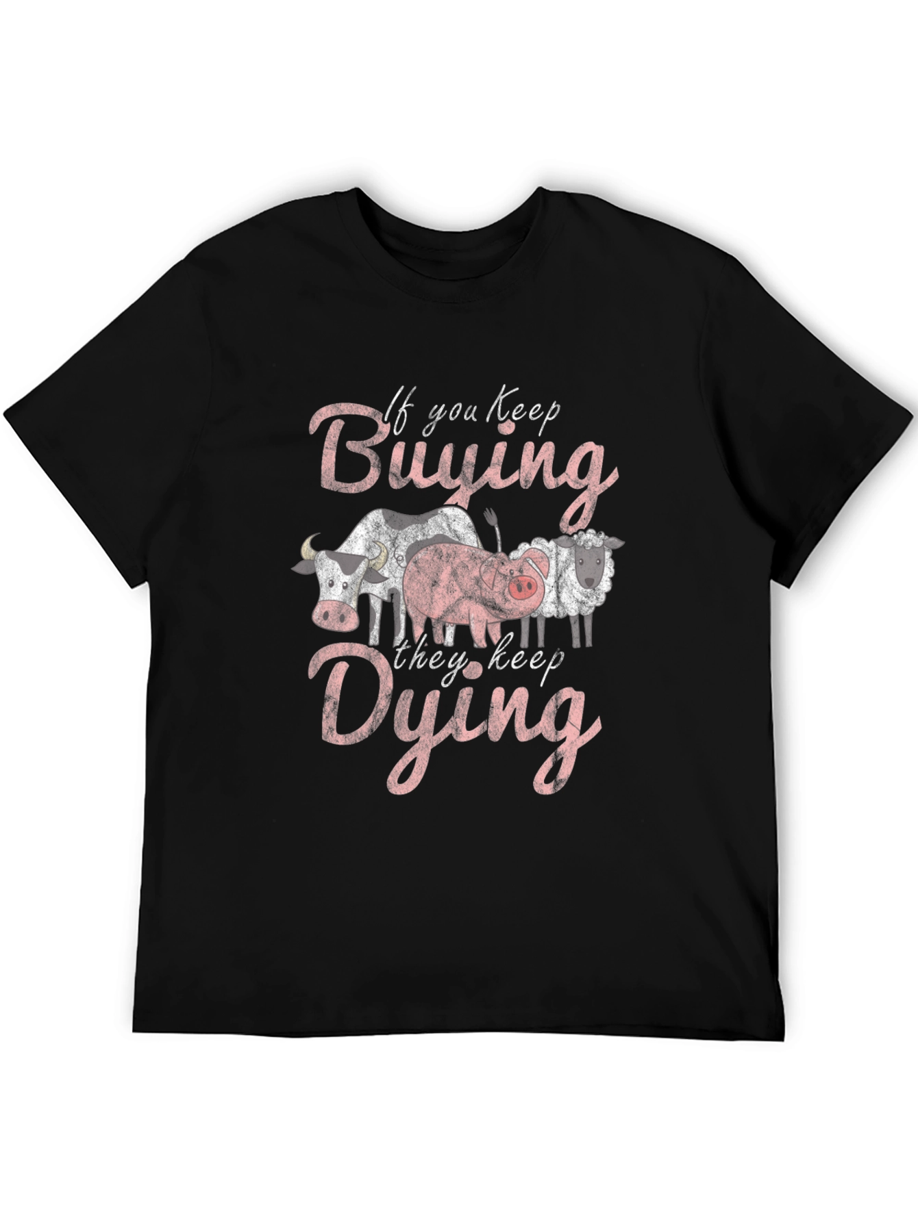 Black If You Keep Buying They Keep Dying Graphic Tee view 5