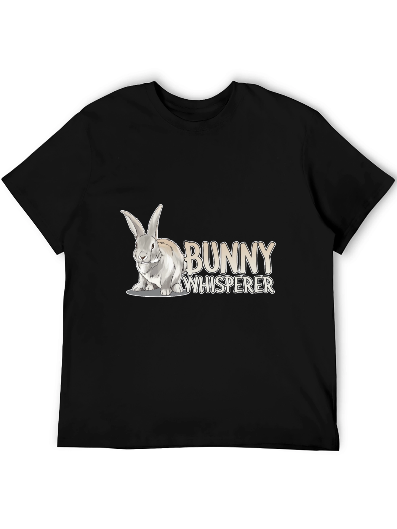 Black Bunny Whisperer Graphic T-Shirt view 5