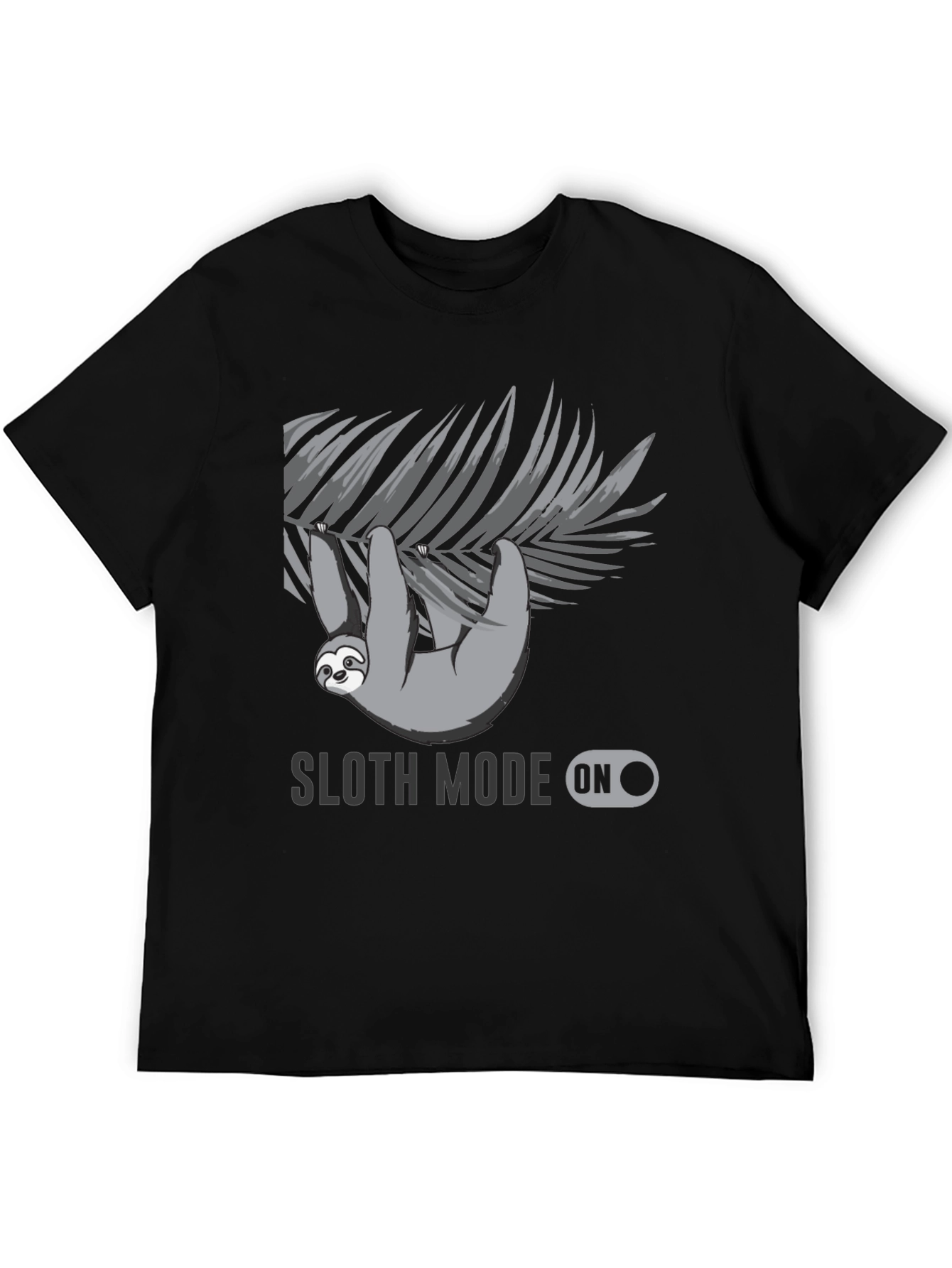 Black Sloth Mode On - Graphic T-Shirt view 5