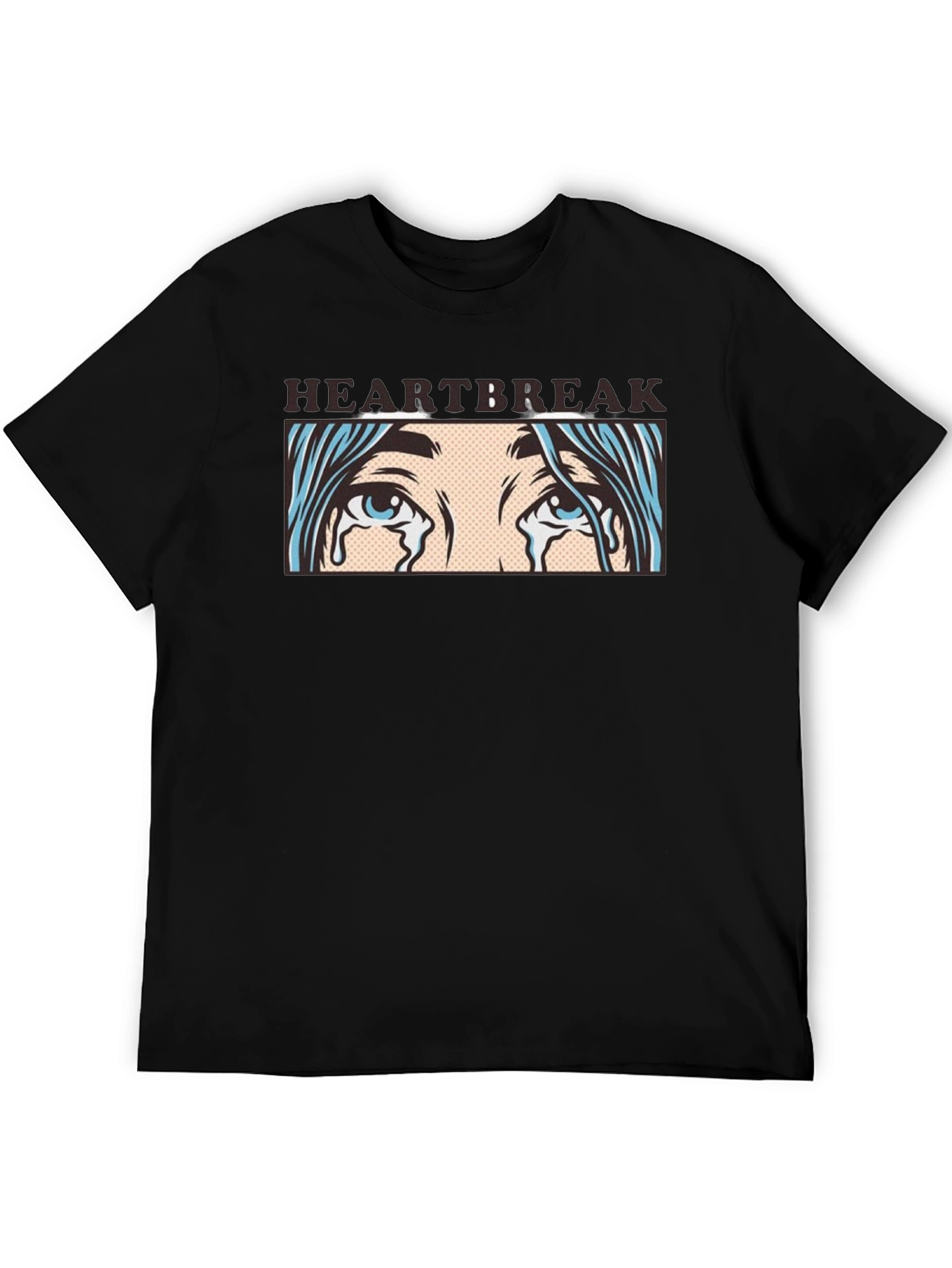 Black Heartbreak Graphic T-Shirt - Unisex Black Tee view 5