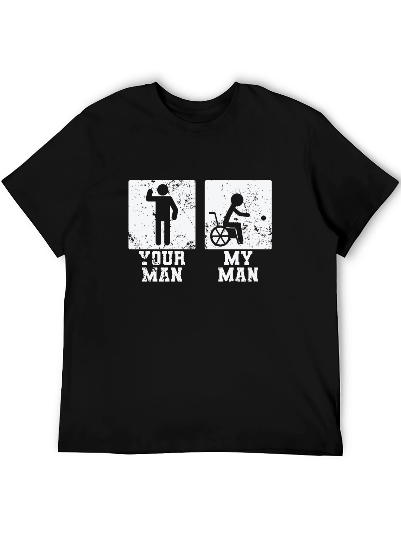 Black Your Man My Man Funny Graphic T-Shirt view 5