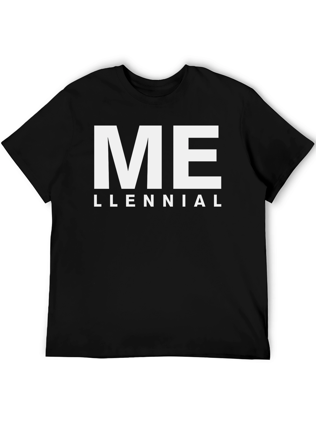Black ME LLENNIAL Graphic T-Shirt view 5