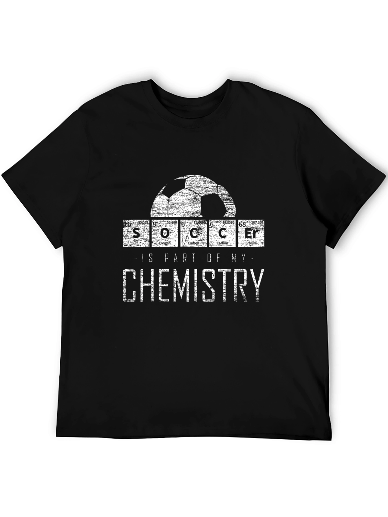 Black Soccer Chemistry T-Shirt view 5