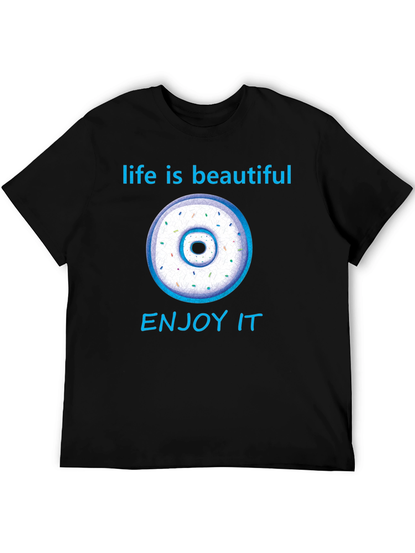 Black Life is Beautiful Donut Graphic Tee view 5