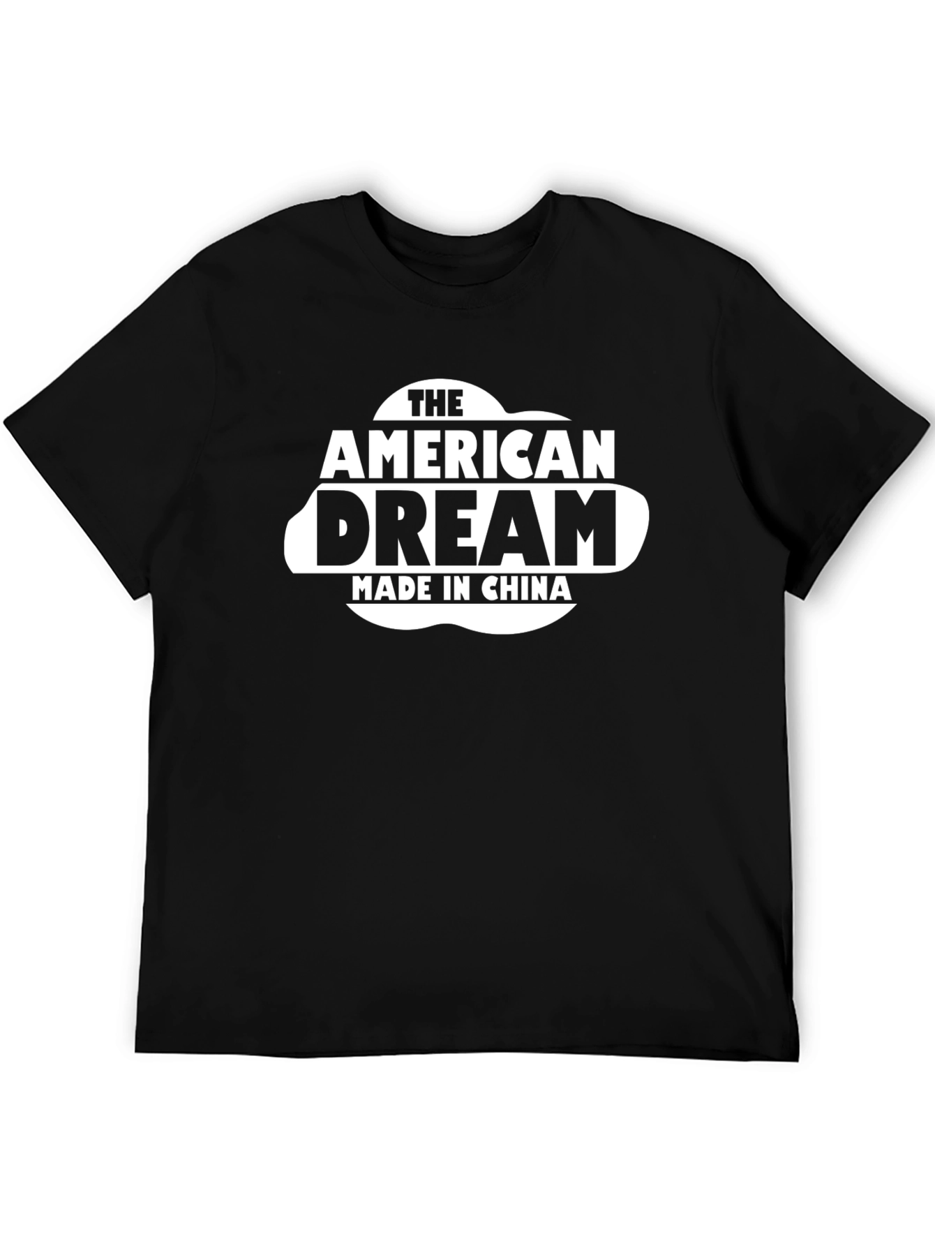 Black American Dream Made in China T-Shirt view 5