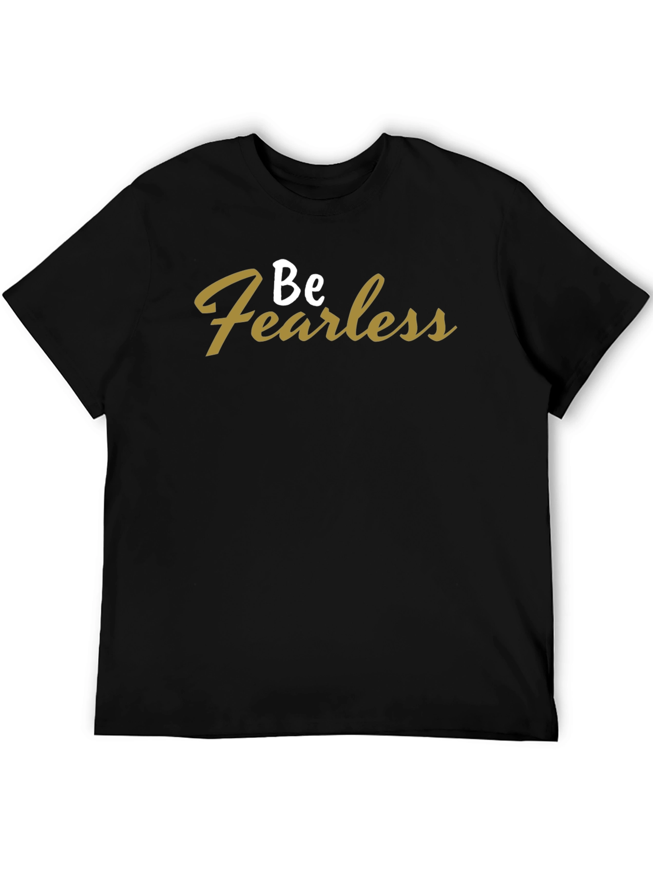Black Be Fearless Black Graphic Tee view 5