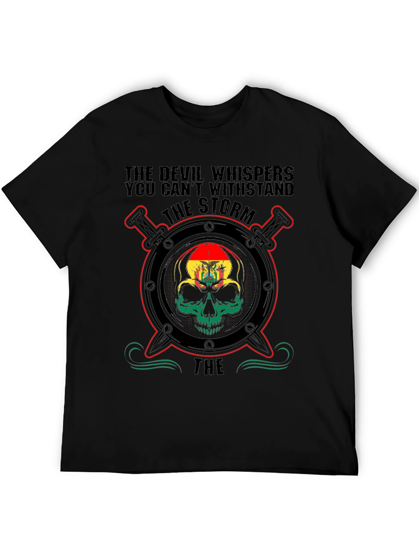 Black Devil Whispers Storm T-Shirt view 5