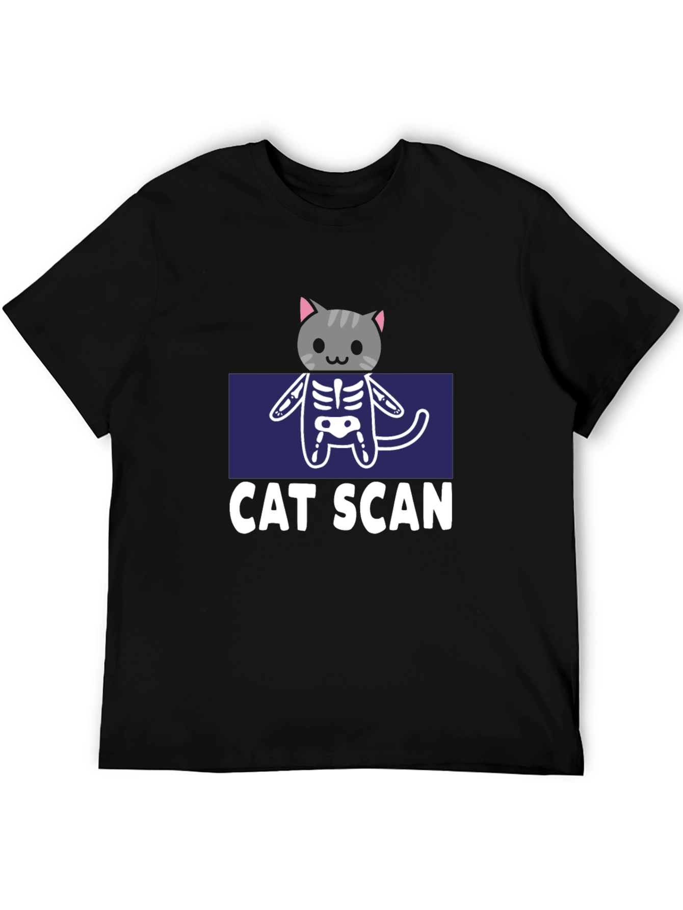 Black Cat Scan T-Shirt - Funny Radiology Tee view 5