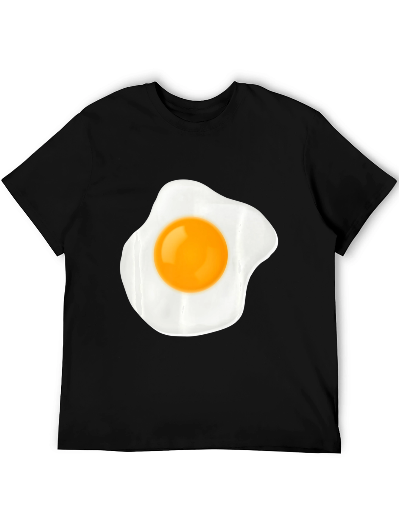 Black Fried Egg Graphic Tee - Unisex Casual Style view 5