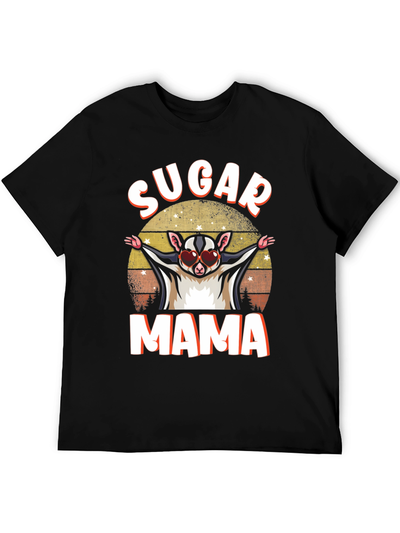 Black Sugar Mama Sugar Glider T-Shirt view 5