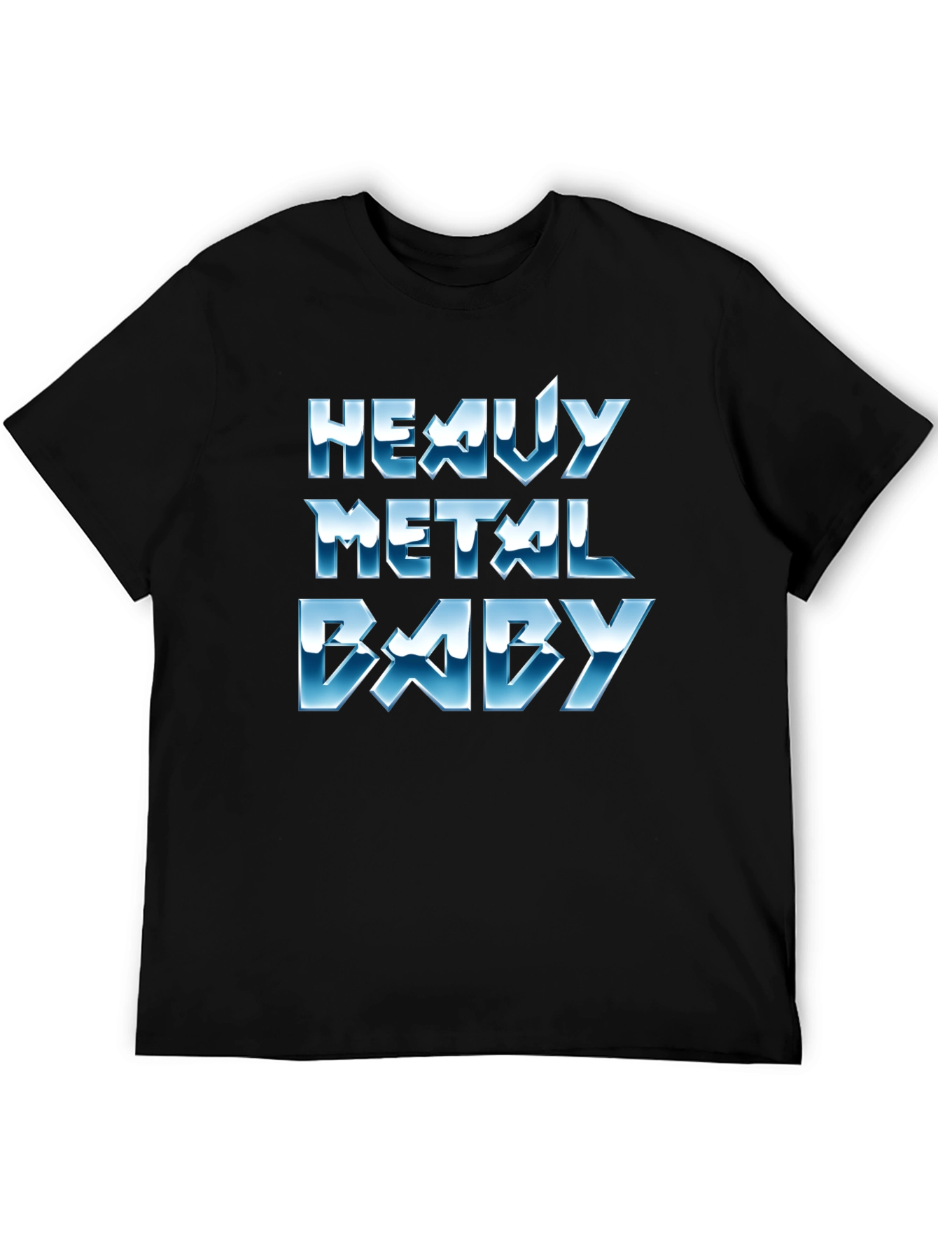 Black Heavy Metal Baby Black T-Shirt view 5
