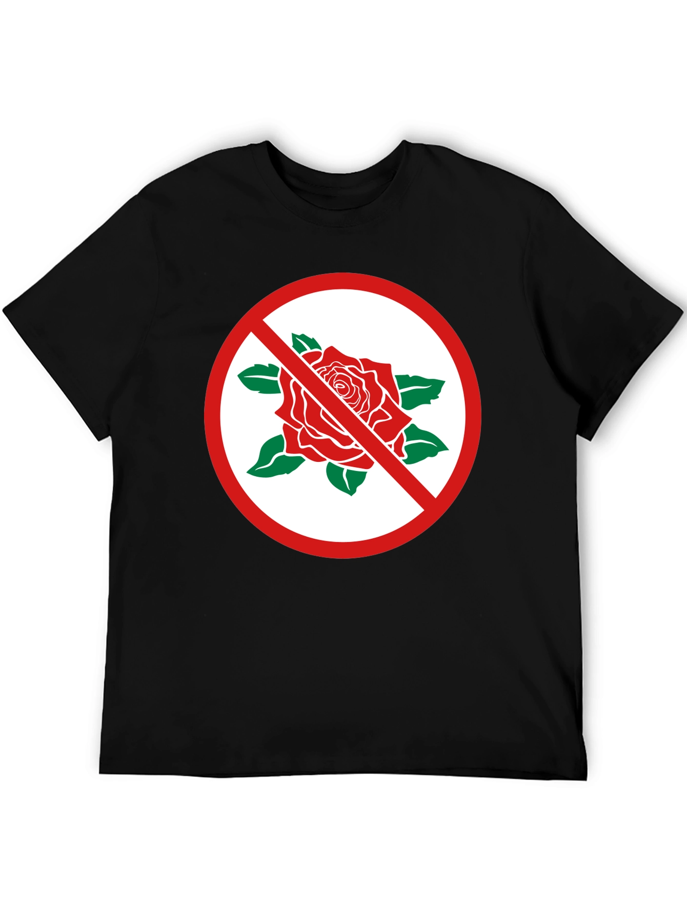 Black No Roses Graphic T-Shirt view 5