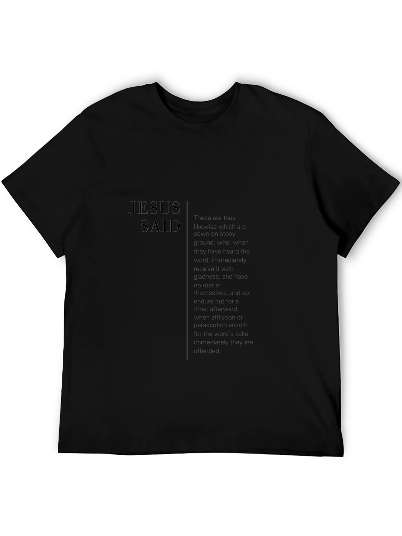 Black Faith-Based Jesus Said T-Shirt view 5