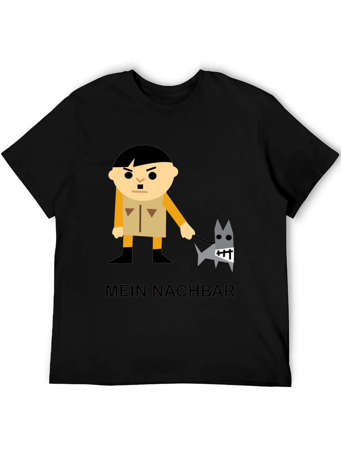 Black Mein Nachbar Graphic T-Shirt - Black view 5